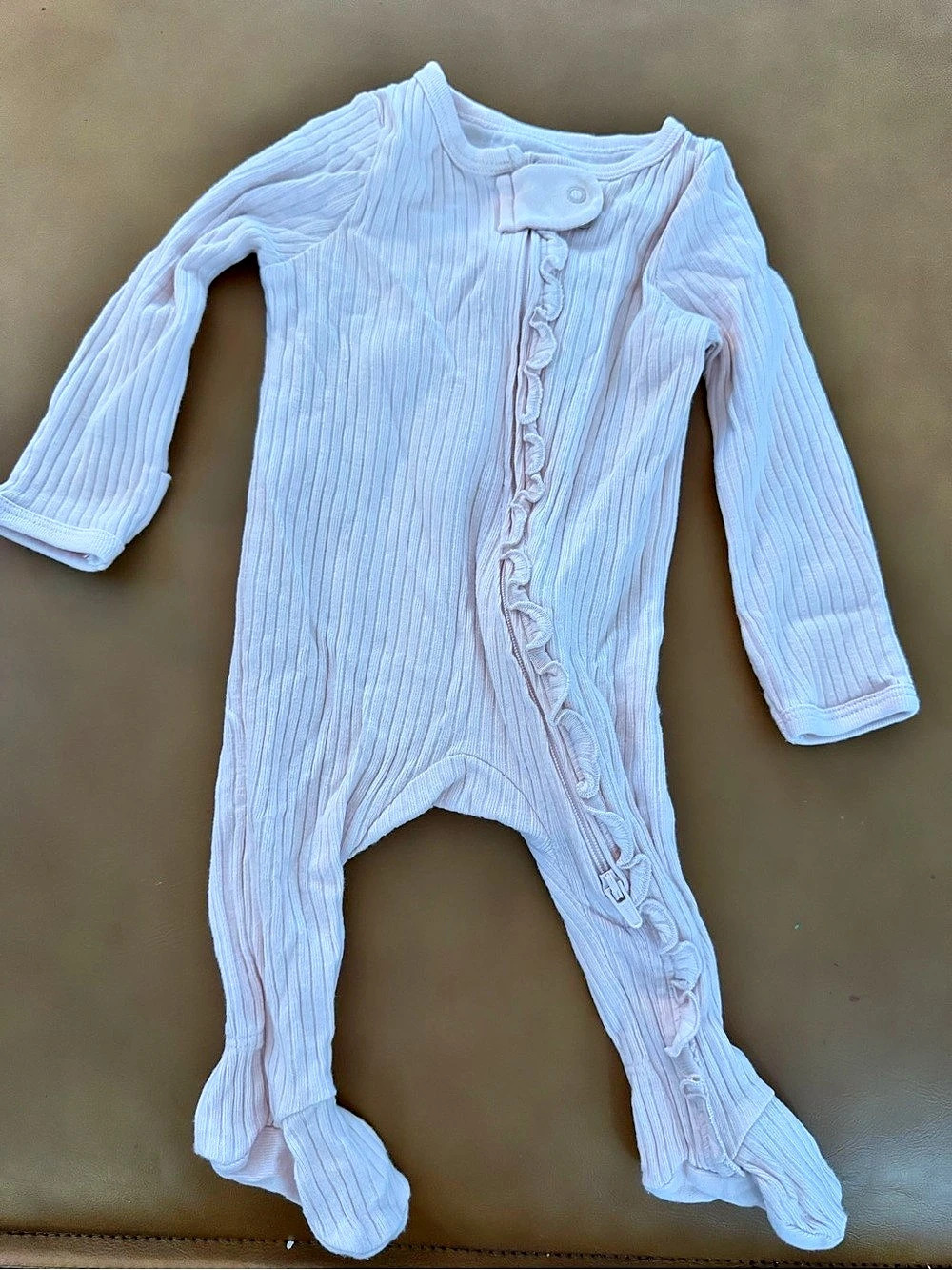 Cloud island Baby Ribbed Footie